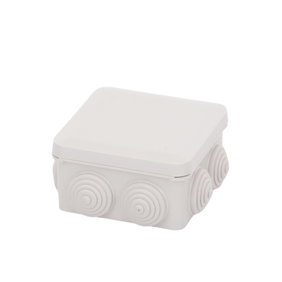 Caja Estanca, Derivación, Conexión de Plástico (89 X 89 X 50 mm) con 7 Glándulas de Goma. Para Instalaciones Comerciales, ...