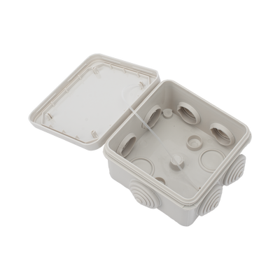 Caja Estanca, Derivación, Conexión de Plástico (89 X 89 X 50 mm) con 7 Glándulas de Goma. Para Instalaciones Comerciales, ...