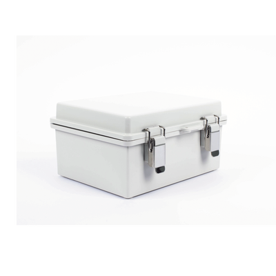 Gabinete de Plástico ABS, Uso en Intemperie IP66 (170 x 220 x 110 mm) Cierre por broche Inoxidable y Permite Cerrado con C...