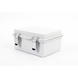 Gabinete de Plástico ABS, Uso en Intemperie IP66 (170 x 220 x 110 mm) Cierre por broche Inoxidable y Permite Cerrado con C...