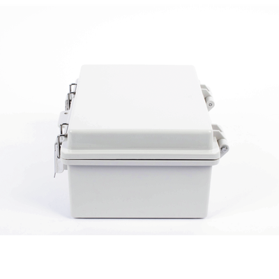 Gabinete de Plástico ABS, Uso en Intemperie IP66 (170 x 220 x 110 mm) Cierre por broche Inoxidable y Permite Cerrado con C...