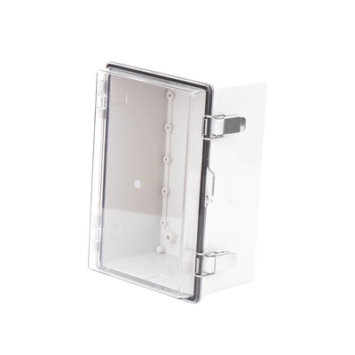 Gabinete Plástico ABS, Puerta Transparente, Uso en Intemperie IP66 (190 x 290 x 140 mm) cierre por Broche Inoxidable y Permit