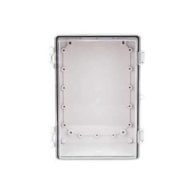 Gabinete Plástico ABS, Puerta Transparente, Uso en Intemperie IP66 (190 x 290 x 140 mm) cierre por Broche Inoxidable y Per...