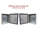 Gabinete de Acero IP66 Uso en Intemperie (250 x 300 x 150 mm) con Placa Trasera Interior Metálica y Compuerta Inferior Ato...