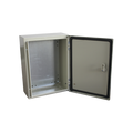 Gabinete de Acero IP66 Uso en Intemperie (300 x 400 x 200 mm) con Placa Trasera Interior de Metal y Compuerta Inferior Ato...
