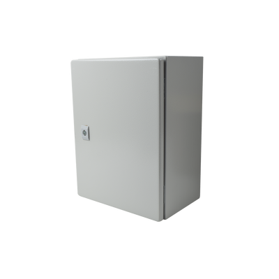 Gabinete de Acero IP66 Uso en Intemperie (300 x 400 x 200 mm) con Placa Trasera Interior de Metal y Compuerta Inferior Ato...