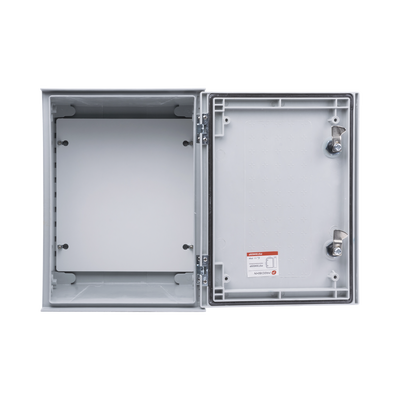 Gabinete de Poliéster IP65 Uso en Intemperie (300 x 400 x 200 mm) con Placa Trasera Interior de Plástico (Incluye Chapa y ...