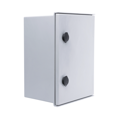 Gabinete de Poliéster IP65 Uso en Intemperie (300 x 400 x 200 mm) con Placa Trasera Interior de Plástico (Incluye Chapa y ...