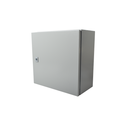 Gabinete de Acero IP66 Uso en Intemperie (400 x 400 x 200 mm) con Placa Trasera Interior de Metal y Compuerta Inferior Ato...