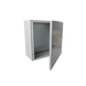 Gabinete de Acero IP66 Uso en Intemperie (400 x 400 x 200 mm) con Placa Trasera Interior de Metal y Compuerta Inferior Ato...