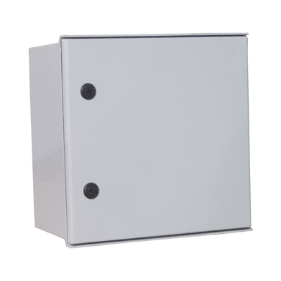 Gabinete de Poliéster IP65 Uso en Intemperie (400 x 400 x 200 mm) con Placa Trasera Interior de Plástico (Incluye Chapa y ...