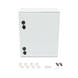 Gabinete de Poliéster IP65 Uso en Intemperie (400 x 500 x 200 mm) con Placa Trasera Interior de Plástico (Incluye Chapa y Lla