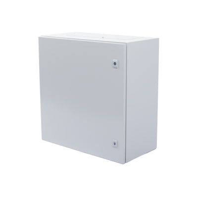 Gabinete de Acero IP66 Uso en Intemperie (600 x 600 x 300 mm) con Placa Trasera Interior Metálica y Compuerta Inferior Ato...