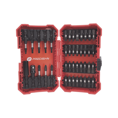 Juego de 42 Puntas para Taladro + Estuche (Entrada Hex. 1/4") - PRECISION