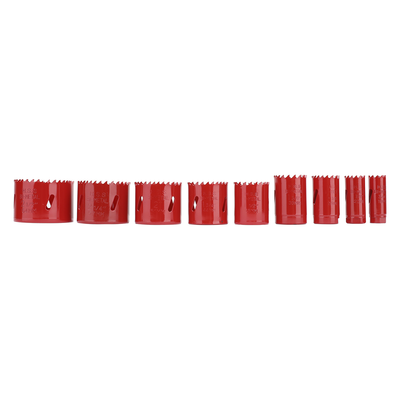 Juego de 13 Brocas Sierra Bimetálica con Adaptadores y Estuche. (3/4", 7/8", 1-1/8", 1-3/8",  1-1/2", 1-3/4", 2", 2-1/4", ...