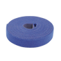 Cinta de Contacto Autoadherente Color Azul / 1.6 cm x 25 metros / Espalda con...