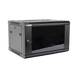 Gabinete PRECISION, Con Puerta de Cristal Templado, de 19in, 6UR, 450mm de Profundidad, Color Negro - PRECISION