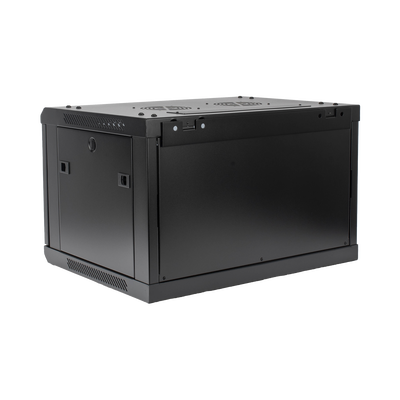 Gabinete PRECISION, Con Puerta de Cristal Templado, de 19in, 6UR, 450mm de Profundidad, Color Negro PRECISION - Vista 4