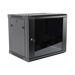 Gabinete PRECISION, Con Puerta de Cristal Templado, de 19in, 9UR, 450mm de Profundidad, Color Negro - PRECISION