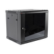 Gabinete PRECISION, Con Puerta de Cristal Templado, de 19in, 9UR, 450mm de Profundidad, Color Negro - PRECISION