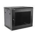 Gabinete PRECISION, Con Puerta Perforada, de 19in, 9UR, 450mm de Profundidad, Color Negro - PRECISION