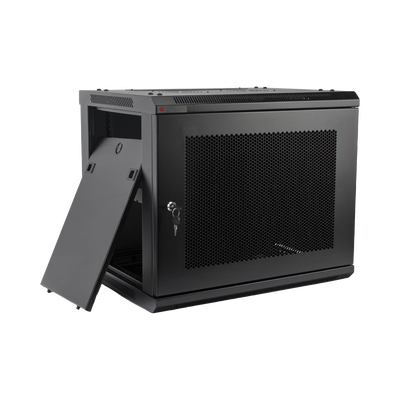 Gabinete PRECISION, Con Puerta Perforada, de 19in, 9UR, 450mm de Profundidad, Color Negro PRECISION - Vista 3