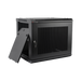 Gabinete PRECISION, Con Puerta Perforada, de 19in, 9UR, 450mm de Profundidad, Color Negro PRECISION - Vista 3