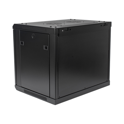 Gabinete PRECISION, Con Puerta Perforada, de 19in, 9UR, 450mm de Profundidad, Color Negro PRECISION - Vista 4