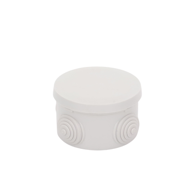 Caja Derivación-Conexión de Plástico Circular con 4 Glándulas de Goma (70 diámetro X 48 alto mm). Para Instalaciones Comer...