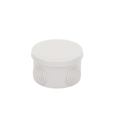 Caja Derivación-Conexión de Plástico Circular con 4 Glándulas de Goma (70 diámetro X 48 alto mm). Para Instalaciones Comer...