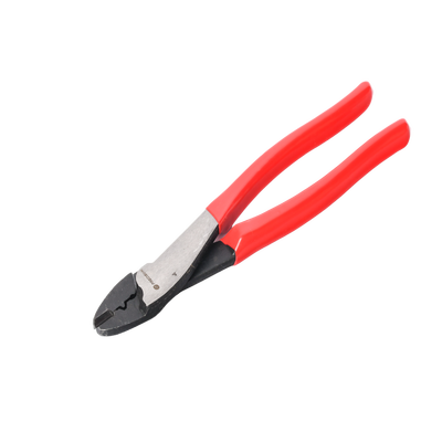 Pinza de 9.5" para cortar y crimpar ( ponchar )  terminales Aislados y No aislados - PRECISION