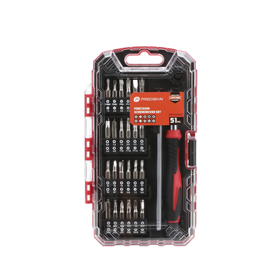 Juego de 51 Piezas de Desarmador de Precisión con Puntas con Extensor (CR-V). PRECISION - Vista 2