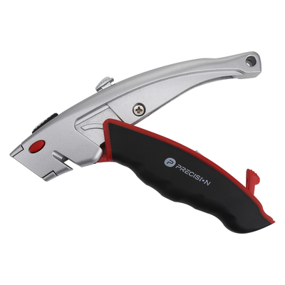 Navaja Uso Rudo con Cortador de Cable, Cuerpo Metálico, Mango Ergonómico (Con 5 Hojas de Repuesto). PRECISION - Vista 5