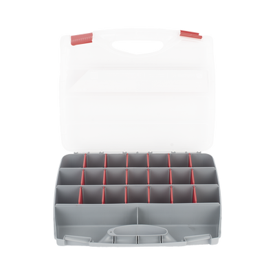 Caja Organizadora con 21 Divisiones Fabricada en Plástico de Alta Resistencia de 38x31x7 cm. PRECISION - Vista 4