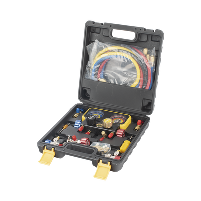 Manómetro de 4 vías con Accesorios para Gas refrigerante  R410A/ R32/ R134A/R22 PRECISION - Vista 3