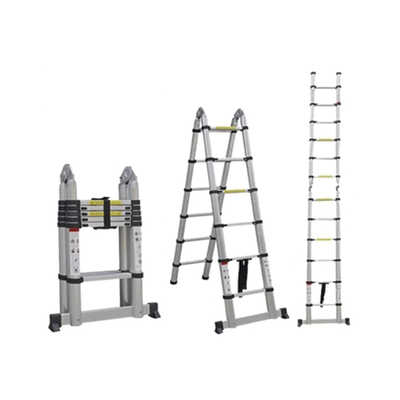 Escalera Telescópica de Aluminio Tipo Tijera de 1.9 + 1.9 Metros de Altura PRECISION - Vista 2