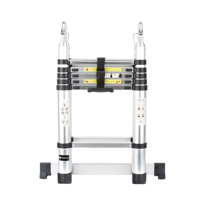 Escalera Telescópica de Aluminio Tipo Tijera de 1.9 + 1.9 Metros de Altura PRECISION - Vista 3