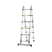 Escalera Telescópica de Aluminio Tipo Tijera de 1.9 + 1.9 Metros de Altura PRECISION - Vista 4