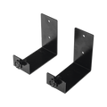 Kit de Ménsulas para Backup / 120 x 120 mm (4.7 x 4.7 in) / Soporte 100 mm (3.9 in) / Montaje en Pared / Metal Negro | SIERRA STORE