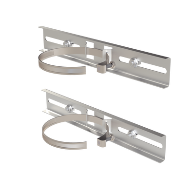 Montaje de Metal Galvanizado para Poste Universal para Gabinetes de Ancho Hasta 30 cm. - PRECISION