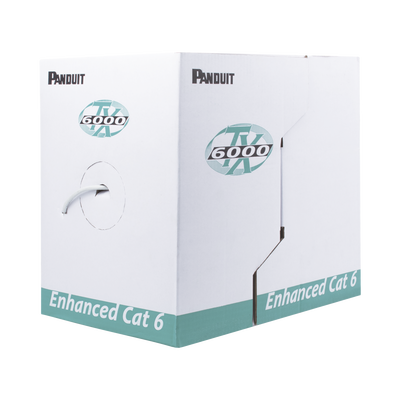 Bobina de Cable UTP 305 Metros (1000 Pies) de Cobre, TX6000? PanNet, Reelex, Gris, Categoría 6 Mejorado (23 AWG), PVC (CMR...