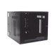 Gabinete PanZone de Montaje en Pared, de 19in, Puerta con Ventana de Seguridad, 12 UR, 762mm de Profundidad, Color Negro P...