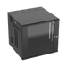 Gabinete PanZone de Montaje en Pared, de 19in, Puerta con Ventana de Seguridad, 12 UR, 635mm de Profundidad, Color Negro P...