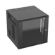 Gabinete PanZone de Montaje en Pared, de 19in, Puerta con Ventana de Seguridad, 12 UR, 635mm de Profundidad, Color Negro P...