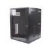 Gabinete PanZone de Montaje en Pared, de 19in, Puerta con Ventana de Seguridad, 18 UR, 635mm de Profundidad, Color Negro P...