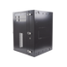 Gabinete PanZone de Montaje en Pared, de 19in, Puerta con Ventana de Seguridad, 18 UR, 635mm de Profundidad, Color Negro P...