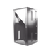 Gabinete PanZone de Montaje en Pared, de 19in, Puerta con Ventana de Seguridad, 26 UR, 635mm de Profundidad, Color Negro P...