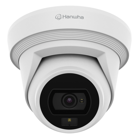 HANWHA VISION - QNE-C8013RL - Cámara IP Tipo Flateye Antivandálica 5 Megapíxel / Lente 3 mm / IR 30M / WDR 120db / Exterior IP67 / H.265 & WiseStream