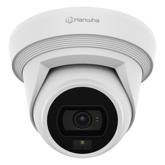 HANWHA VISION - QNE-C8013RL - Cámara IP Tipo Flateye Antivandálica 5 Megapíxel / Lente 3 mm / IR 30M / WDR 120db / Exterior IP67 / H.265 & WiseStream