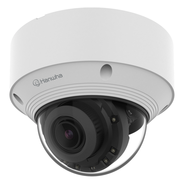 Hanwha Techwin Wisenet - QNV-C6083R - Cámara IP Tipo Domo Antivandálica 2 Megapíxel Serie Q-Core / Lente Motorizado 3.2 a 10mm / IR 40M / WDR 120db / Salida de video HDMI /